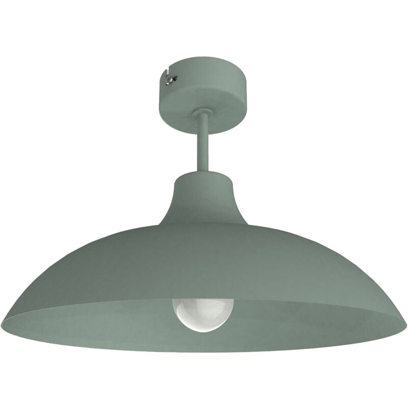 immagine 0 del prodotto parigina plafoniera, 1x e27, max 42w, metallo, verde iceberg, d.30cm lumicom