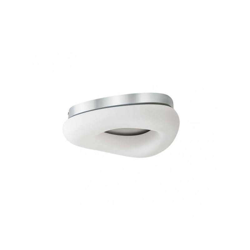 foto del prodotto paris pq lampada da soffitto 25w 3000-4000-6500k bianco argento 2125 lm 9x34x27 cm con telecomando, memoria e dimmer