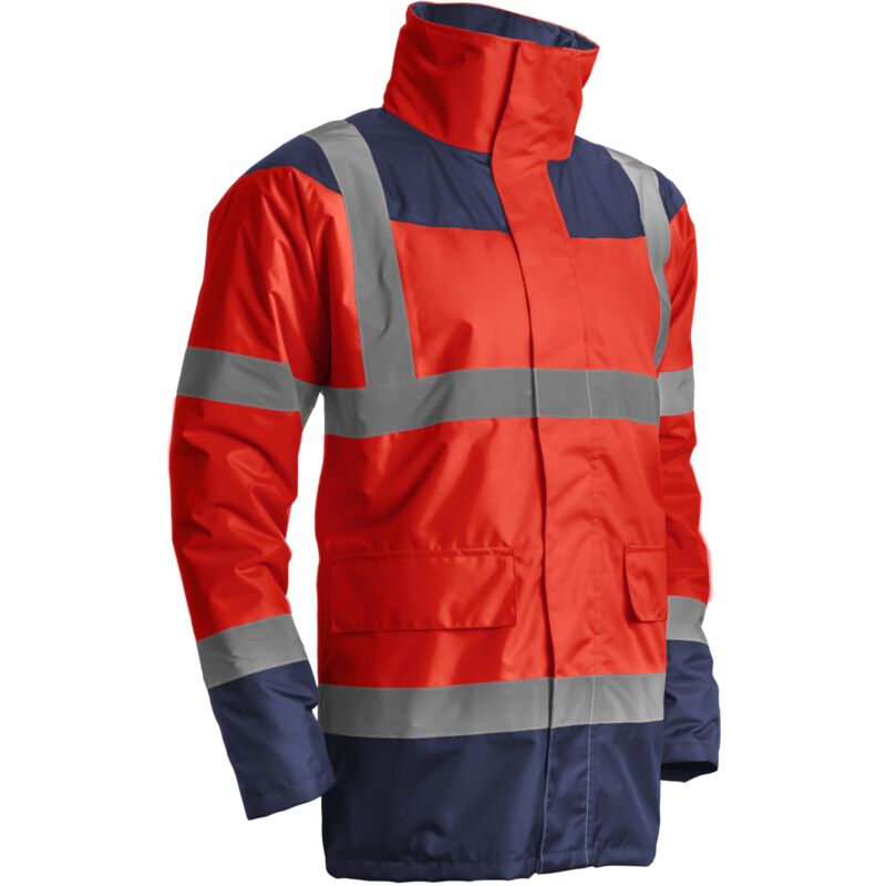 foto del prodotto parka da lavoro invernale ad alta visibilità keta - rosso fluorescente l - 48/50