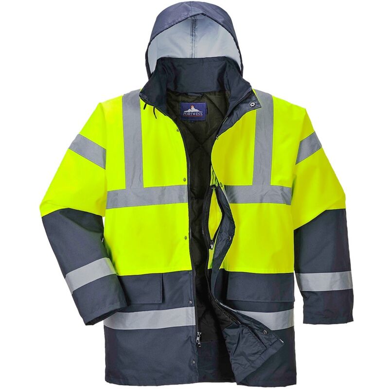 foto del prodotto parka portwest traffic bicolore giallo navy t.xxl s466yerxxl
