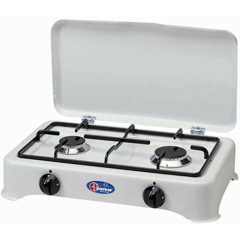 foto del prodotto parker fornello a gas metano gpl a 2 fuochi cf mod. 5326gp gpl