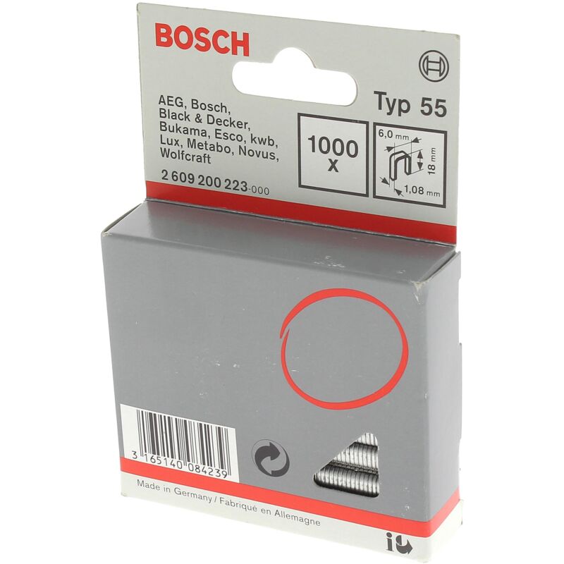 foto del prodotto parkside punti metallici 18x6 mm tipo 55 per 1000 per cucitrice parkside