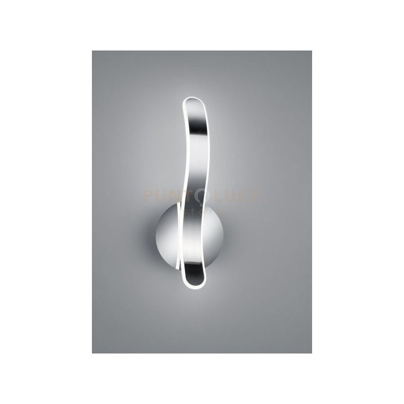 foto del prodotto parma applique led 11w 1400lm, 4000k cromo con dimmerazione ad interruttore h.39cm