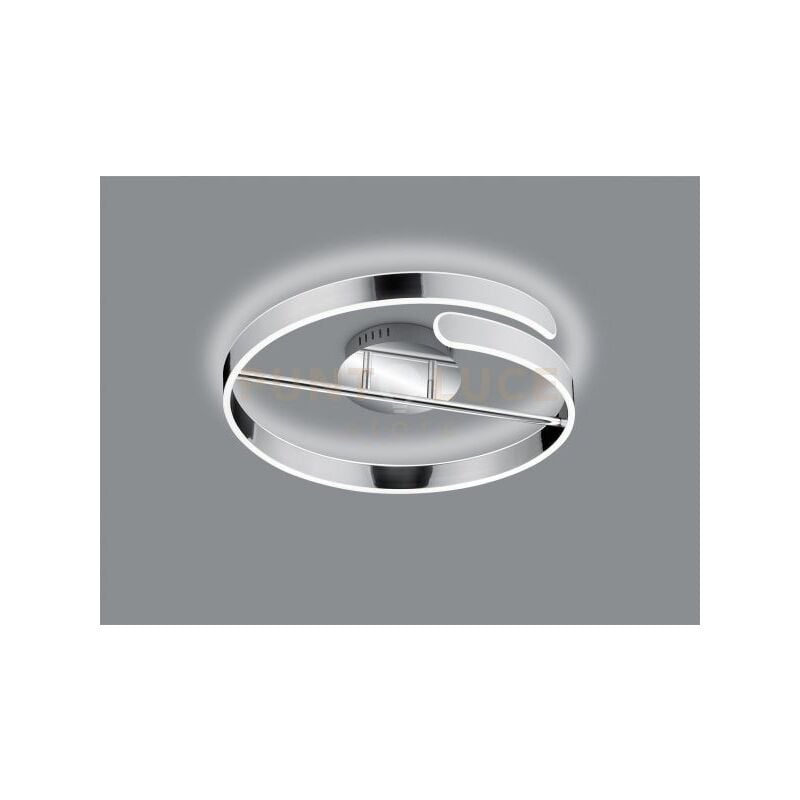 foto del prodotto parma plafoniera led 37w 4500lm, 4000k cromo con dimmerazione ad interruttore d.50cm