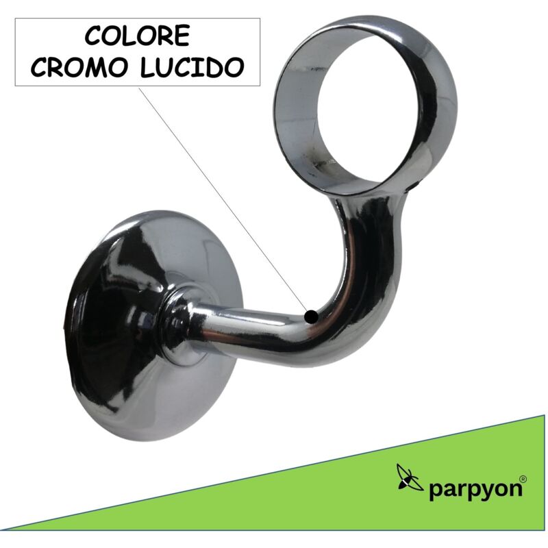 foto del prodotto parpyon accessori corrimano supporto tubo mod.525 d.32mm cromo 3pz