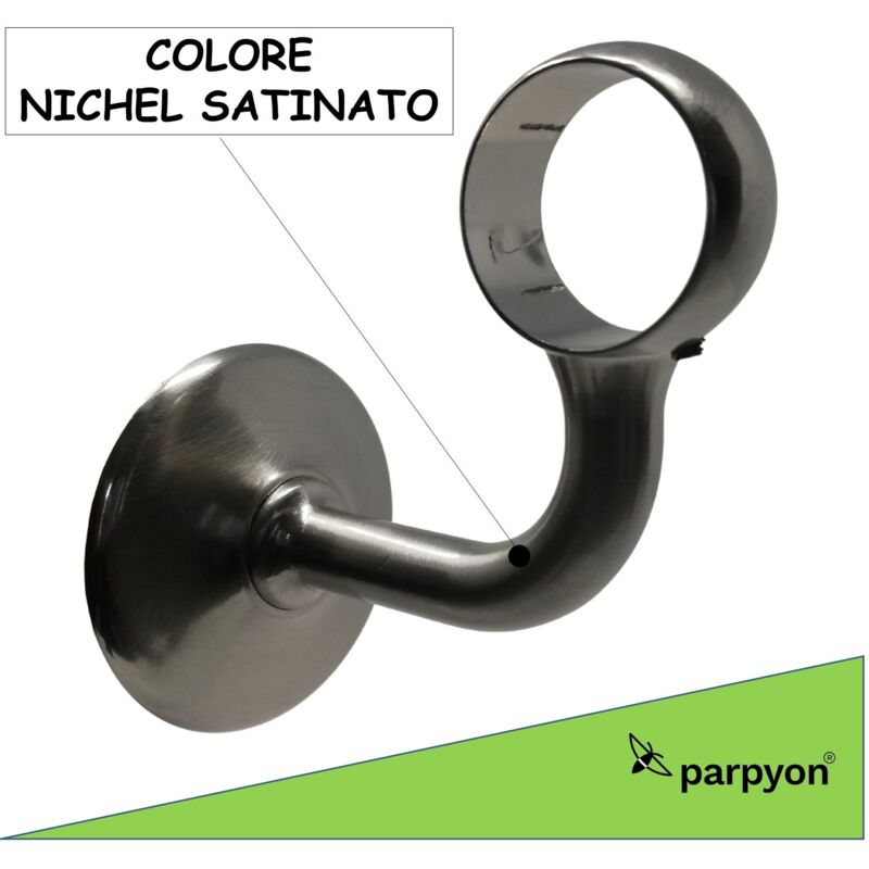 foto del prodotto parpyon accessori corrimano supporto tubo mod.525 d.32mm nichel 2pz