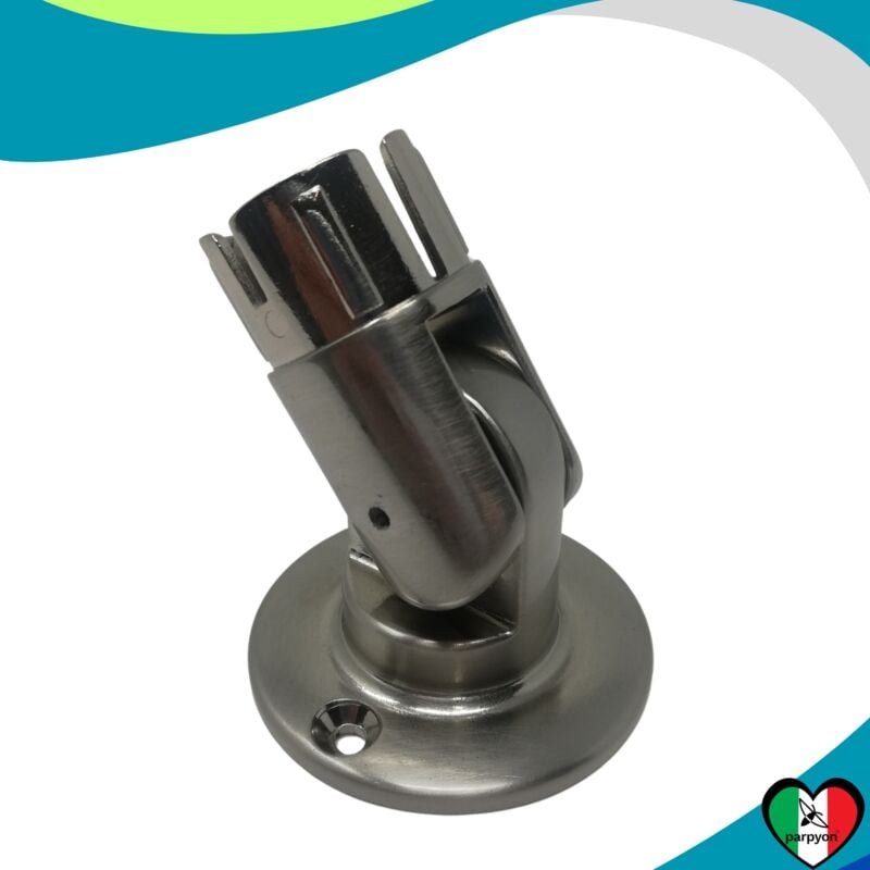 foto del prodotto parpyon accessori ringhiera piastra a muro snodo tubo d. 32mm