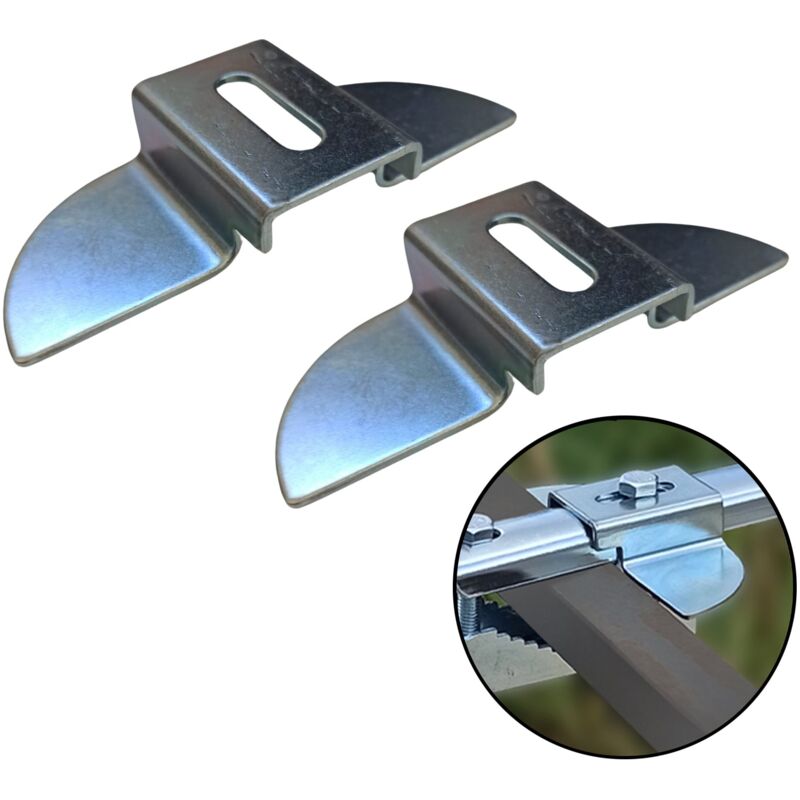 foto del prodotto parpyon - piastra antitorsione per bracci stendibiancheria - 2pz grigio scuro