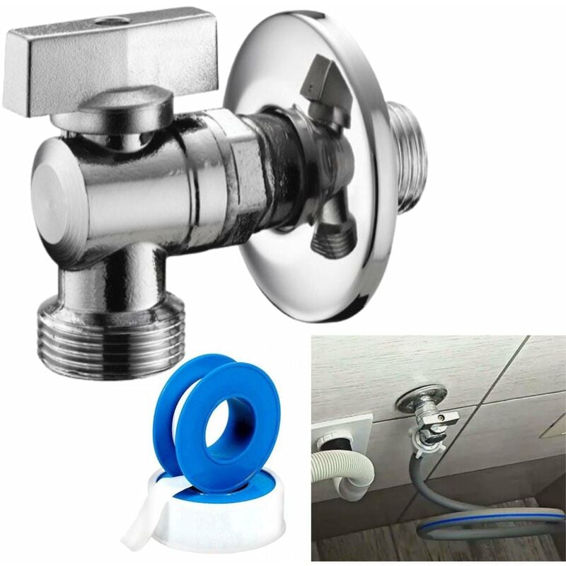 foto del prodotto parpyon rubinetto lavatrice a muro 1 2 nastro guarnizione accessori