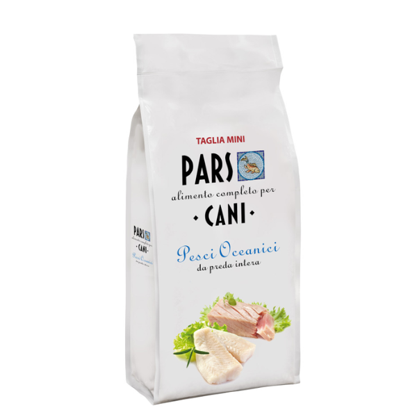 foto del prodotto pars dog taglia mini preda intera pesci oceanici scadenza 07 08 2025 7,5 kg croccantini per cani 1 ordine scegli lo sconto bzr5 bzr20 200 punti fedelt 