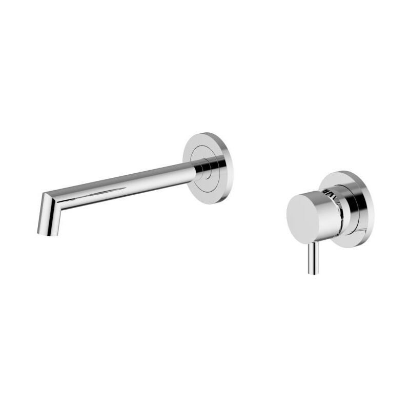 foto del prodotto parte esterna miscelatore monocomando lavabo da parete esterno forty 5 cromato
