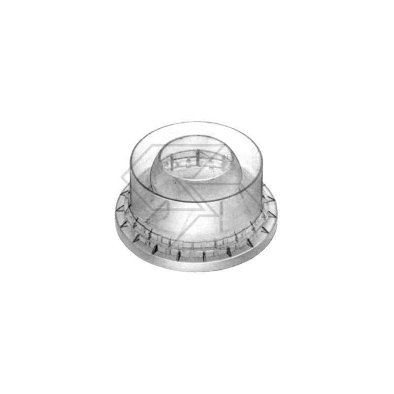foto del prodotto parte trasparente in plastica per prefiltro a ciclone per motore acme adn 37 43