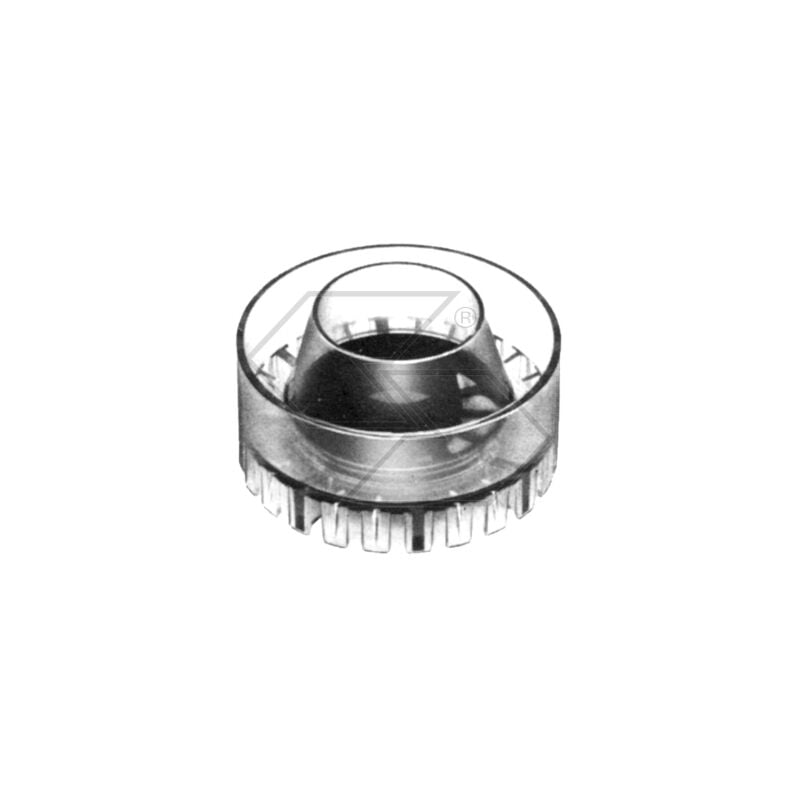 foto del prodotto parte trasparente in plastica per prefiltro a ciclone per motore lombardini