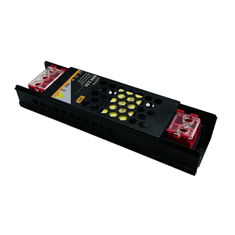 foto del prodotto partenopea utensili alimentatore trasformatore slim ultra sottile 24v 2.5a 60w nero ac 180v 240v led telecamere