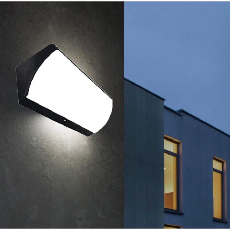 foto del prodotto partenopea utensili - applique da esterno lampada a led per parete impermeabile ip65 30w in plasticacolore della luce bianco freddo