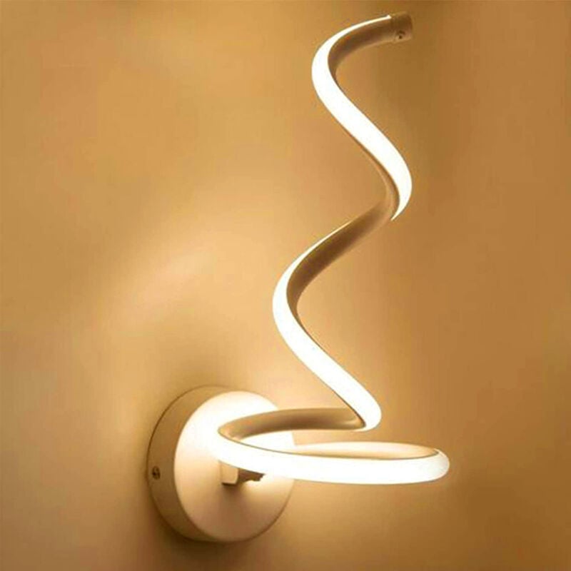 foto del prodotto partenopea utensili - applique lampada da parete a spirale per interno led luce calda 3000k 12w