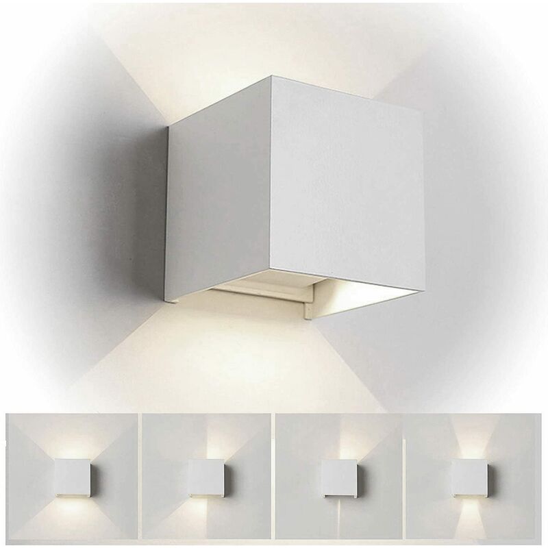 foto del prodotto partenopea utensili applique lampada da parete muro per esterni e interni illuminazione a led da 22w bianco a luce naturale 4000k