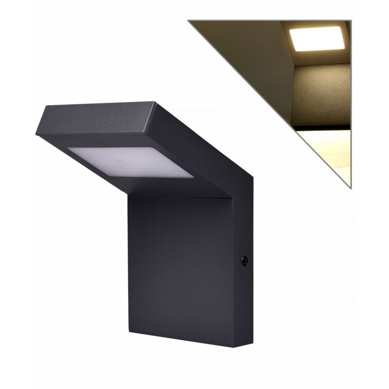 foto del prodotto partenopea utensili applique led da esterno ip54 10w luce naturale 4000k illuminazione moderna design in alluminio alta efficienza energetica