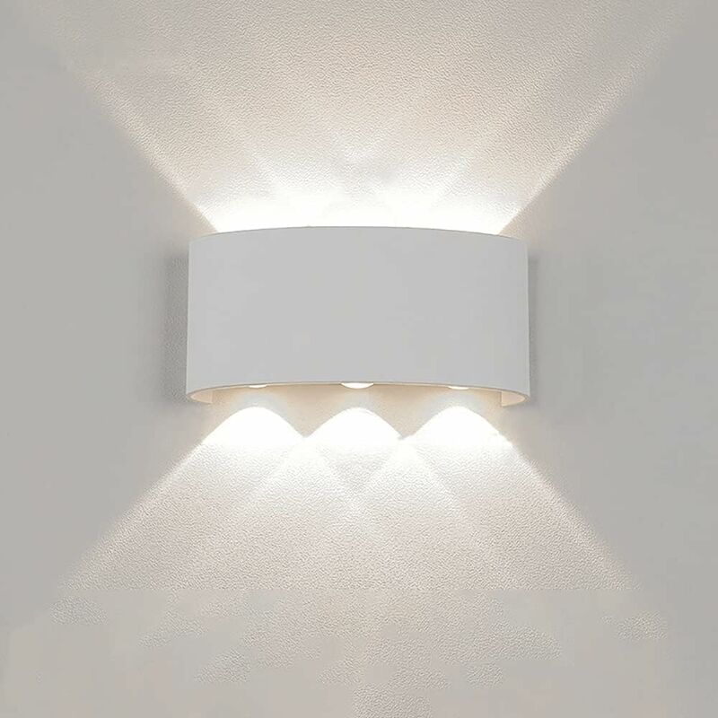 foto del prodotto partenopea utensili applique moderna luce a led lampada da parete muro da 16w per esterno bianca luce naturale 4000k