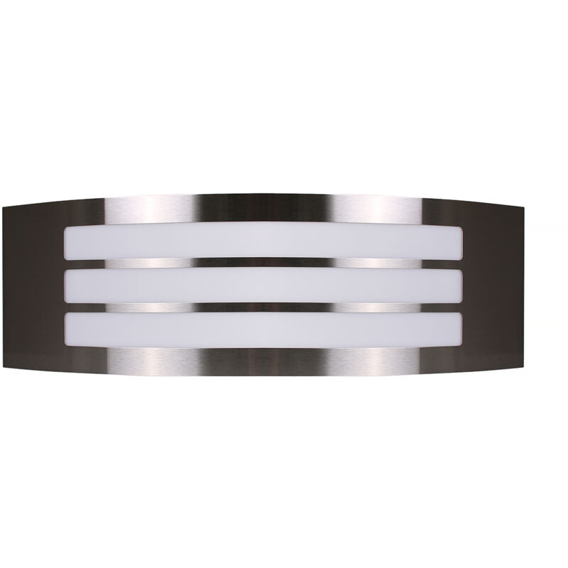 foto del prodotto partenopea utensili applique per lampadine con attacco e27 per esterno design moderno semicilindrico in acciaio e pvc