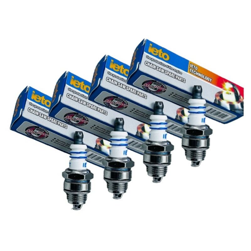 foto del prodotto partenopea utensili candela per motosega tagliaerba decespugliatore l7t a 2 tempi kit da 4 pezzi
