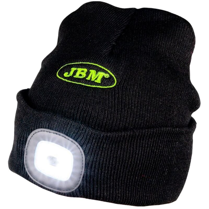 foto del prodotto partenopea utensili cappello invernale con lampada a led frontale per tutti gli usi jbm