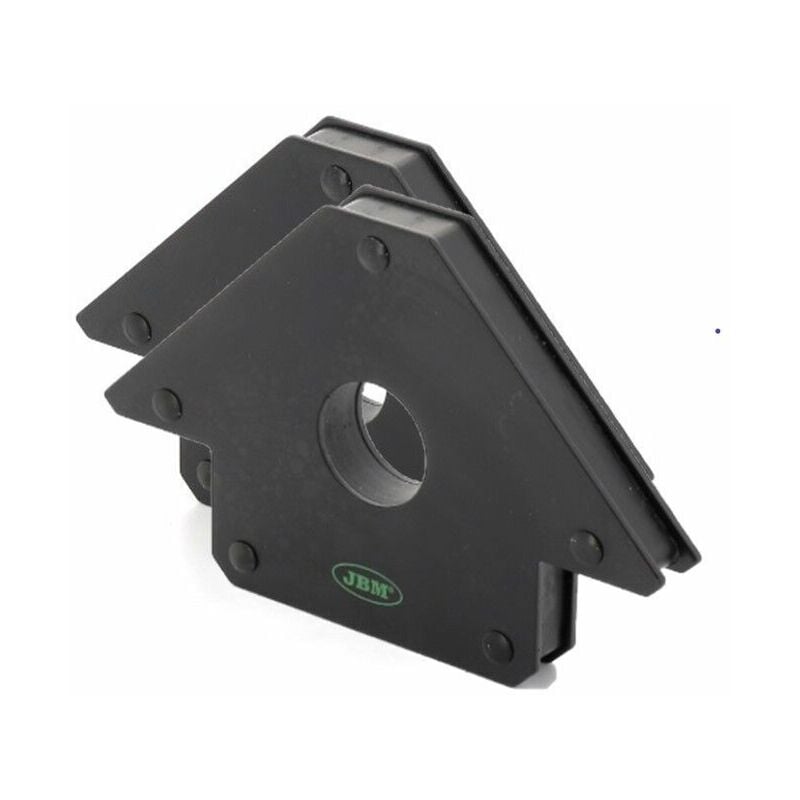 foto del prodotto partenopea utensili coppia magnete per saldatura 2 squadra magnetica con angoli 45 90 135 da 100 mm
