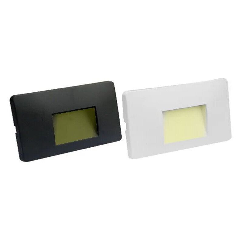 foto del prodotto partenopea utensili faretto led 4w esterno ip44 segnapassi per cassetta 503 cct switch per cambiare 3 tonalita luce bianca calda naturale