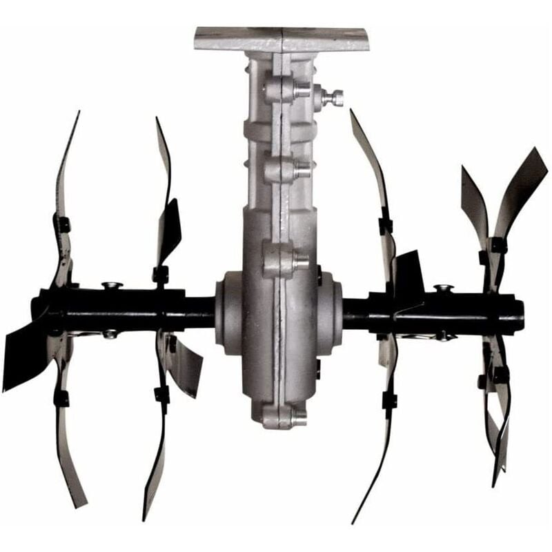 foto del prodotto partenopea utensili - gruppo lame zappette compatibile per decespugliatore motozappa fresa zappe a 9 denti universale