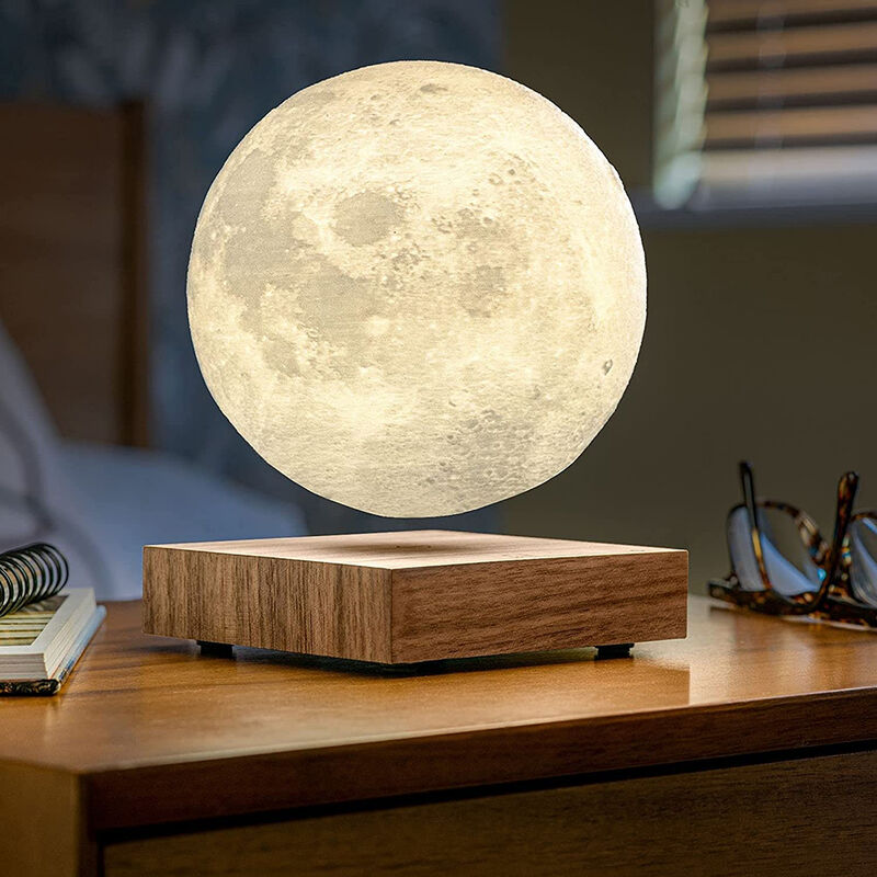 foto del prodotto partenopea utensili lampada a led con luna levitante magnetica gravit cambia 3 colori luce