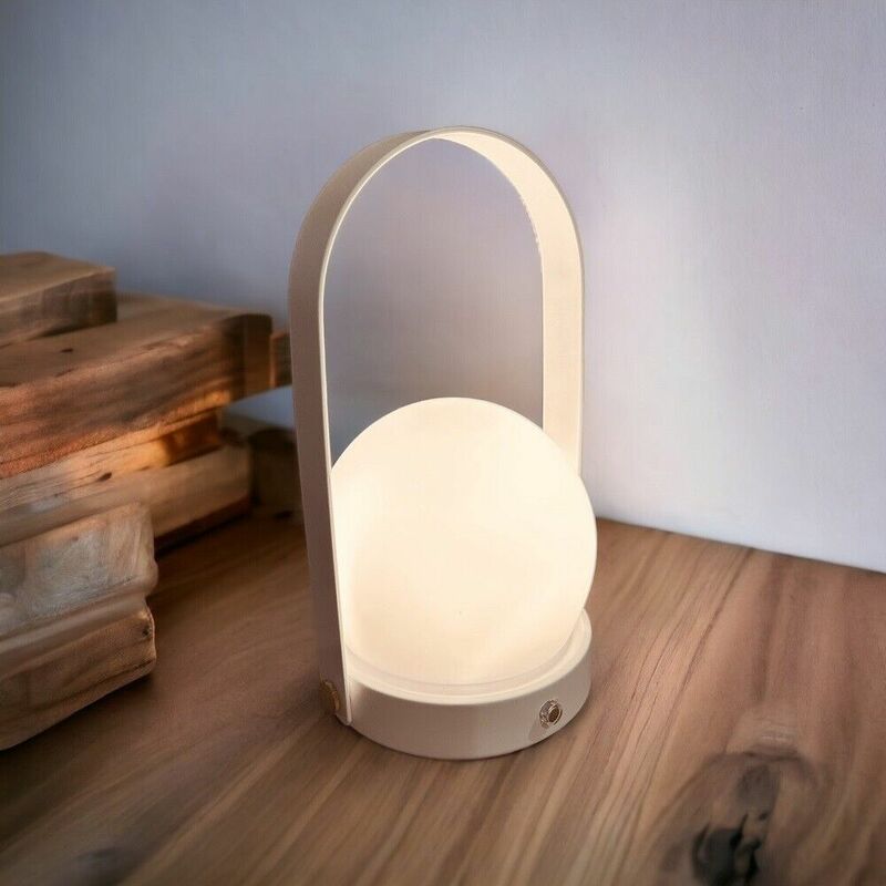 foto del prodotto partenopea utensili lampada da tavolo a led moderna minimal nordica abatjour ricaricabile usb per casa bar ristorante cambia 3 luci con touch