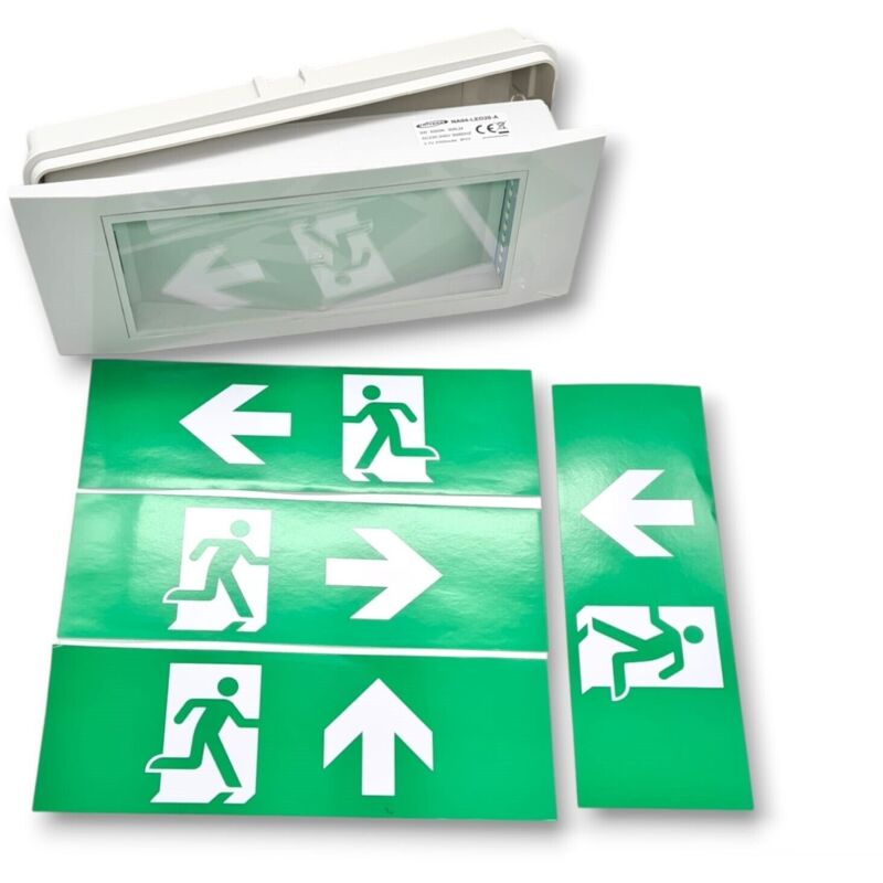 foto del prodotto partenopea utensili lampada di emergenza 5w luce 6500k batteria a lito inclusa da 3.7v 2200ah ip23