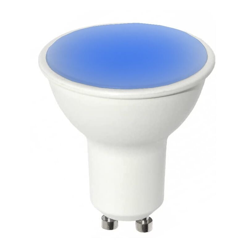 foto del prodotto partenopea utensili lampada faretto 6w luce lampadina a led attacco con attacco gu10 da 220v blu
