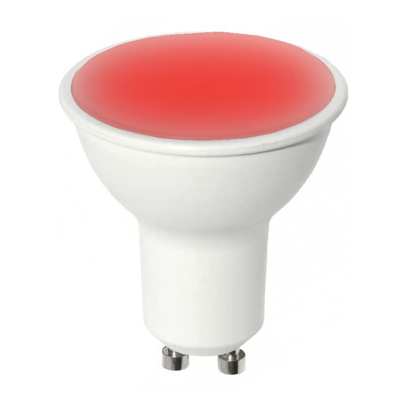 foto del prodotto partenopea utensili lampada faretto 8w luce lampadina a led attacco con attacco gu10 da 220v rosso rossa