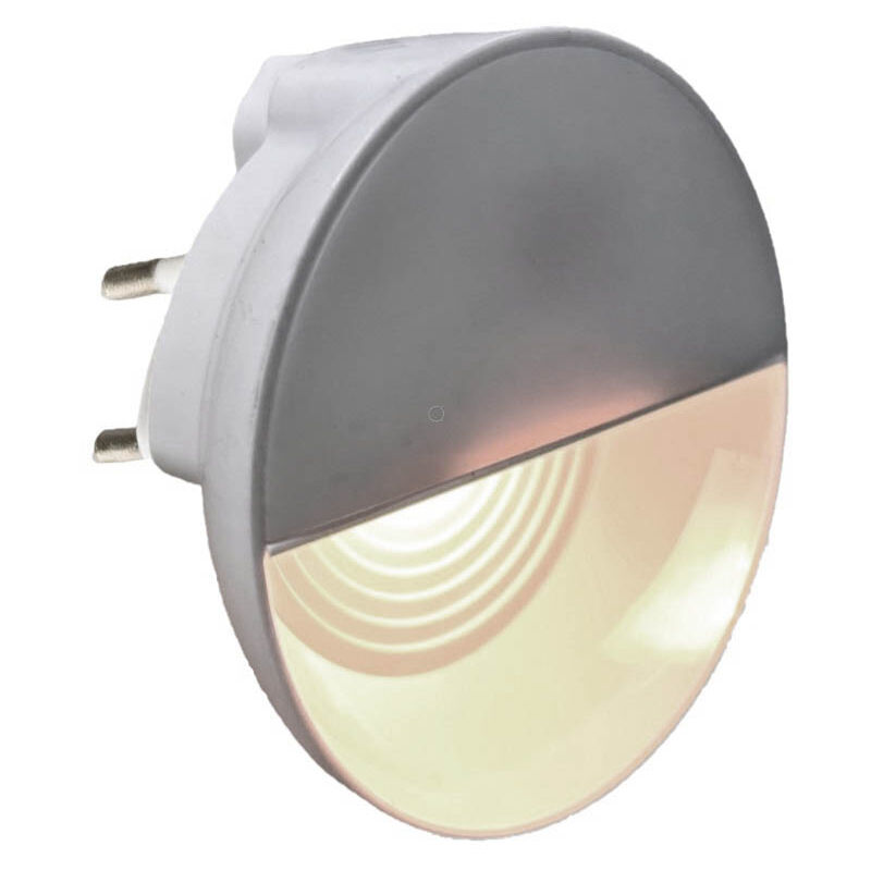 foto del prodotto partenopea utensili lampada led con spina luce bianca notturna faretto segnapasso con sensore di movimento 0.4w