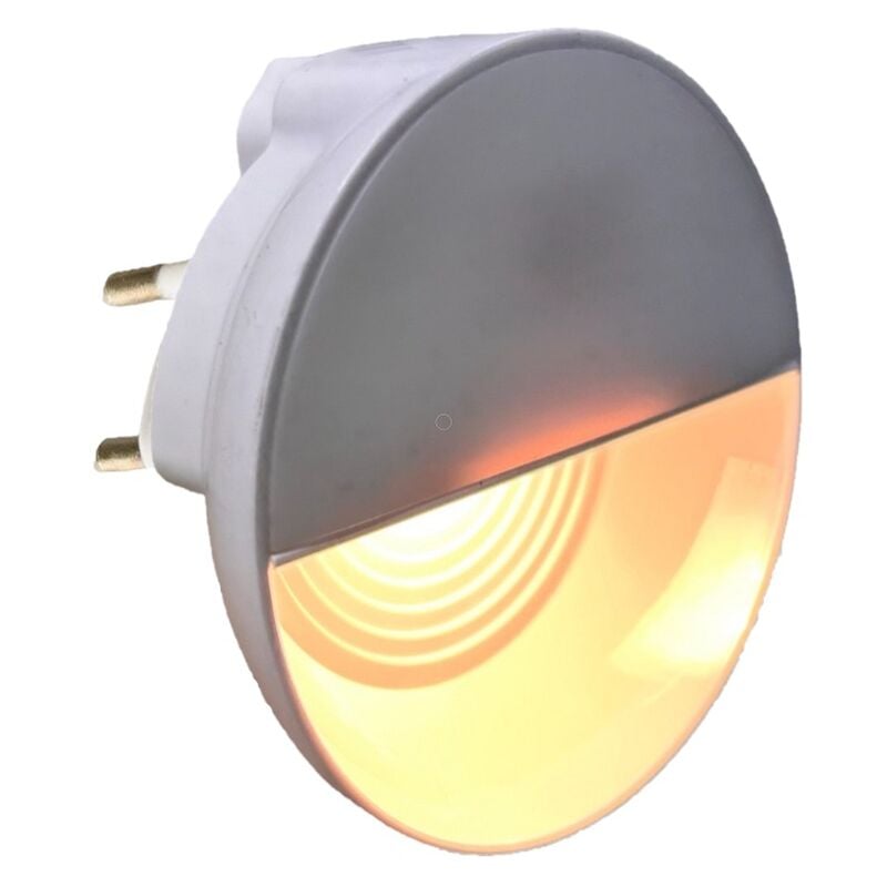 foto del prodotto partenopea utensili lampada led con spina luce calda notturna faretto segnapasso con sensore di movimento 0.4w