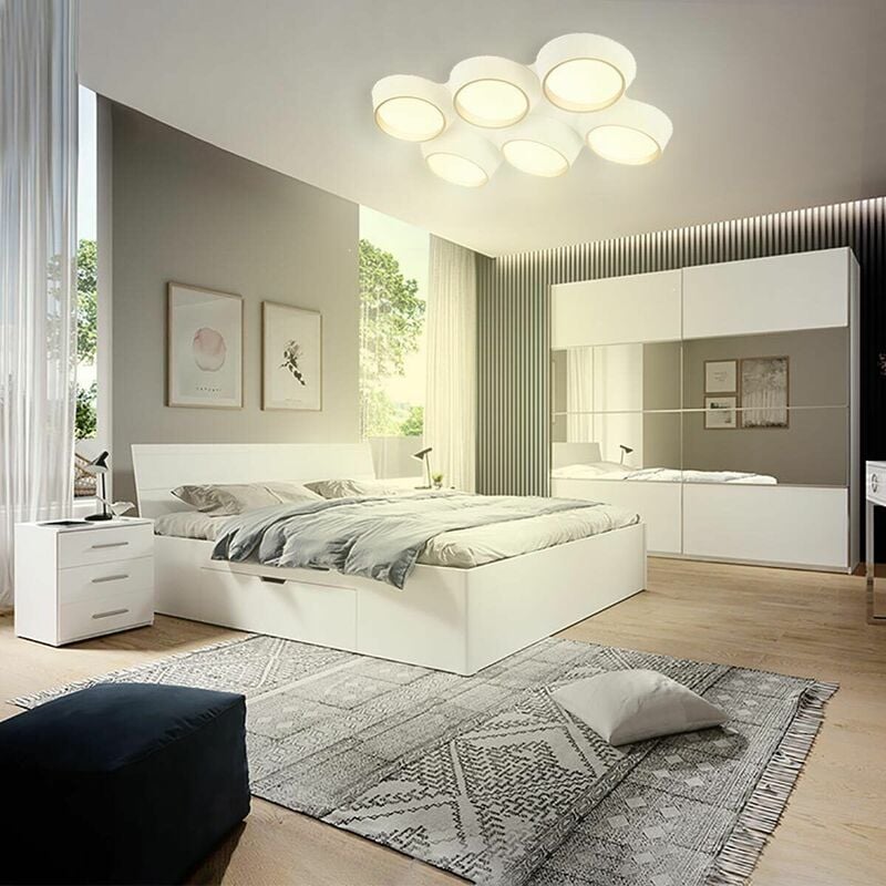 foto del prodotto partenopea utensili lampadario a plafoniera moderno con illuminazione a led da 120w luce calda 3000k per soffitto 9600 lumen