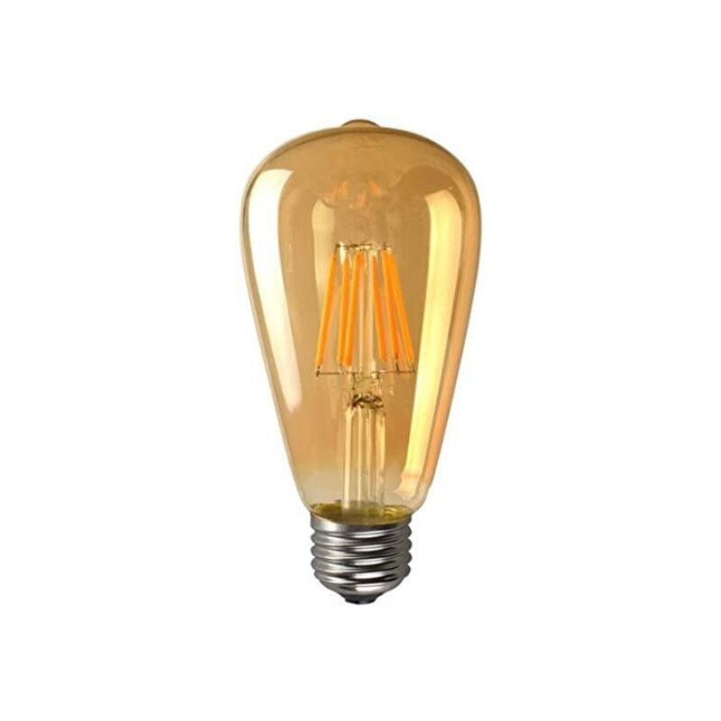 foto del prodotto partenopea utensili lampadina led vintage a filamento st64 attacco e27 da 8w luce calda 2700k