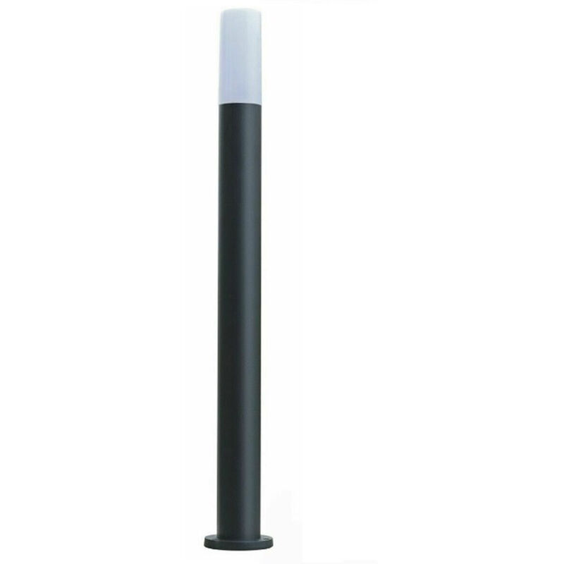 foto del prodotto partenopea utensili lampione nero con attacco per lampadine e27 illuminazione da esterno palo da giardino per sentieri ip65