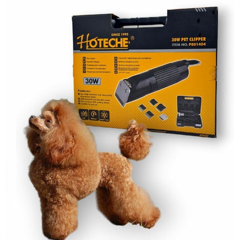 foto del prodotto partenopea utensili macchina tosatrice professionale per cani 30w con lama di ricambio tosacane