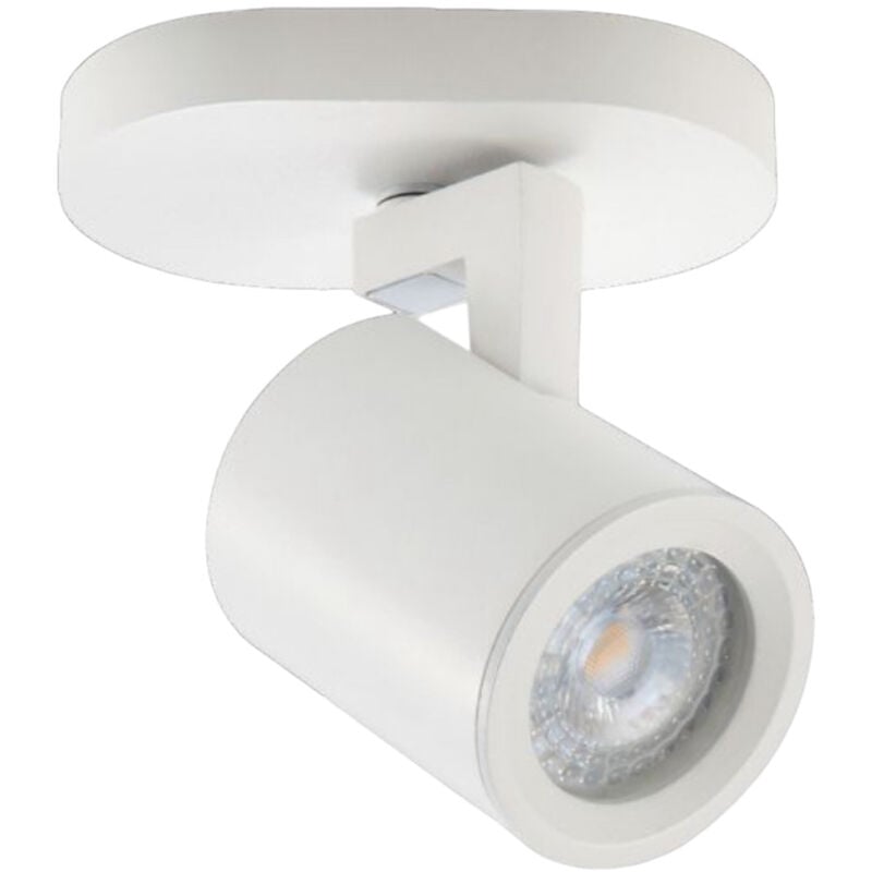 foto del prodotto partenopea utensili - plafoniera lampada da soffitto bianca faretto direzionabile e attacco per lampade gu10 ad 1 diffusore