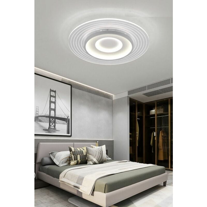 foto del prodotto partenopea utensili plafoniera lampadario moderno con illuminazione led da soffitto 38w luce bianca 4000k