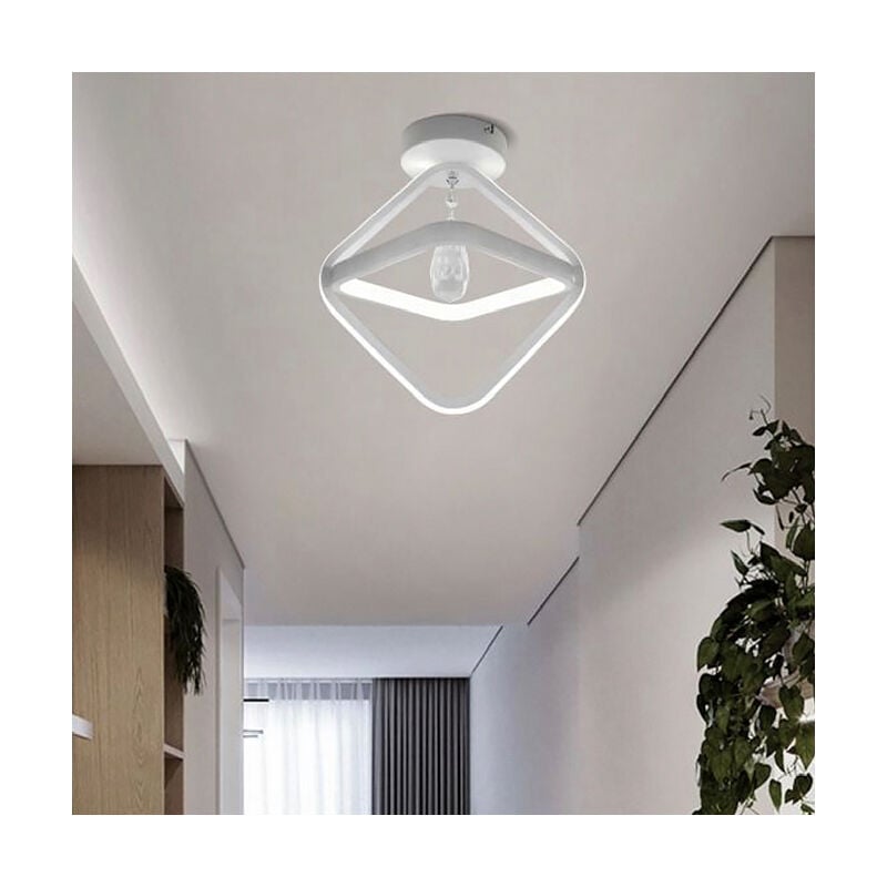 foto del prodotto partenopea utensili plafoniera moderna da soffitto con cristallo design diamante illuminazione in stile contemporaneo e raffinato facile da