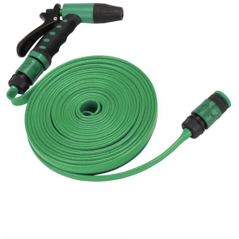 foto del prodotto partenopea utensili pompa per irrigazione prato tubo 20 mt da giardino lavaggio auto con pistola innesto rapido