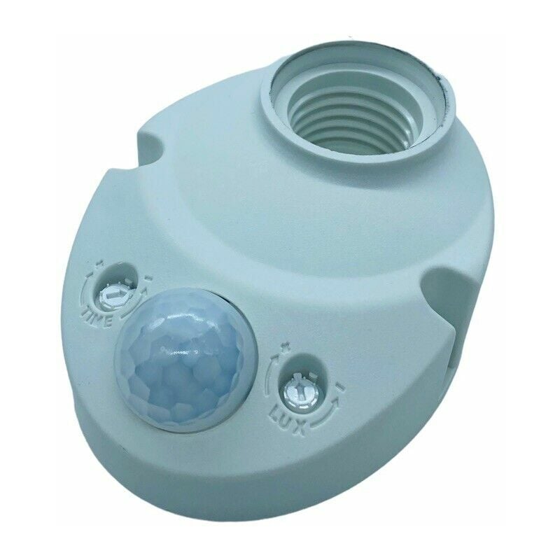 foto del prodotto partenopea utensili - portalampada e27 con sensore di movimento 360 rilevatore presenza per lampadine