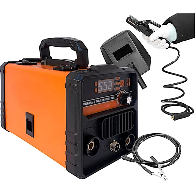foto del prodotto partenopea utensili saldatrice multiprocesso filo continuo mig no gas mma elettrodo 500 ampere fabbro display digitale portatile saldatura
