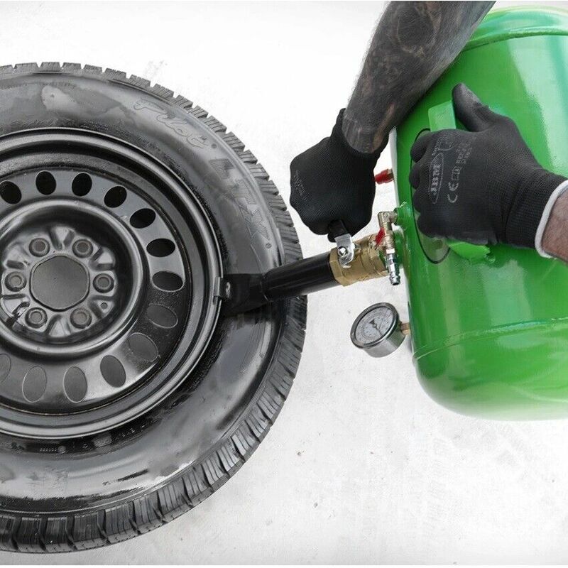 foto del prodotto partenopea utensili tallonatore per gomme pneumatici booster portatile 18 lt ruote auto moto suv