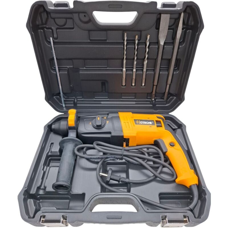foto del prodotto partenopea utensili trapano tassellatore demolitore 710w con percussione attacco sds plus ideale per forature su cemento legno e metallo dotato di