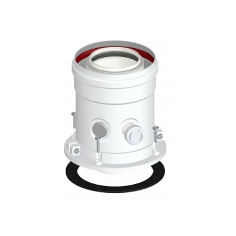 foto del prodotto partenza verticale coassiale con ispezione bianca per caldaia a condesazione 60 100 npe