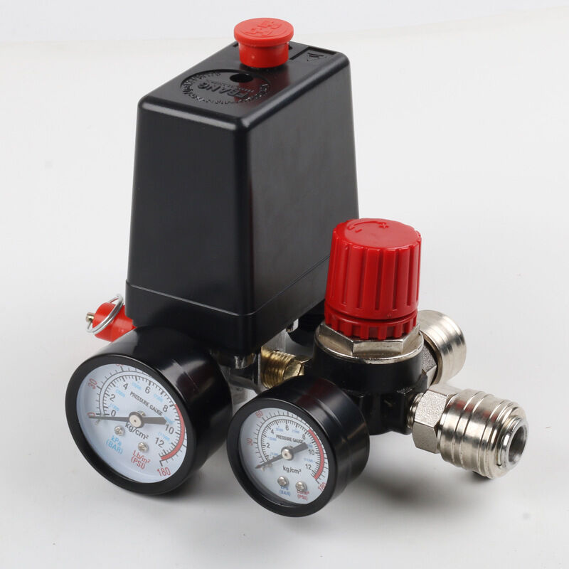 foto del prodotto parti del compressore d aria 220v regolatore della pompa dell aria gruppo staffa regolatore europeo gruppo pressostato aria